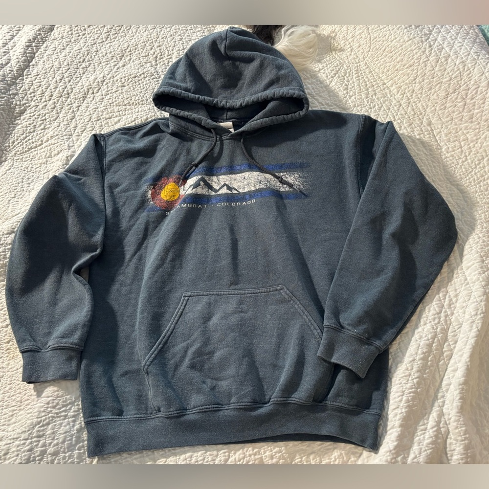 Gildan heavy blend, Men’s, Steamboat Colorado, Hoodie